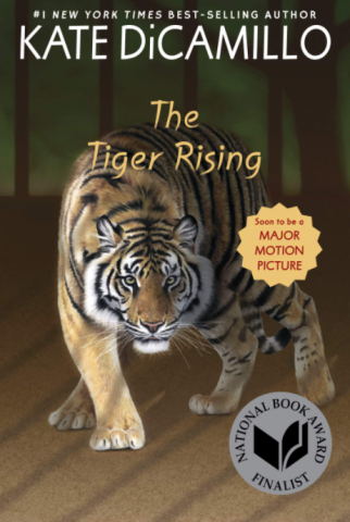 The cover image to the book "The Tiger Rising" by Kate DiCamillo