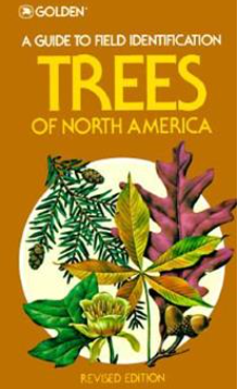 An image of the front cover of a field guide to identifying trees.