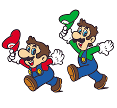 Video game characters Mario and Luigi 