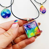 Melted Crayon Art Jewelry