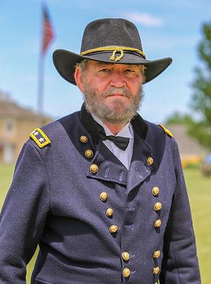 Photo of Pete Grady dressed as Ulysses S. Grant.