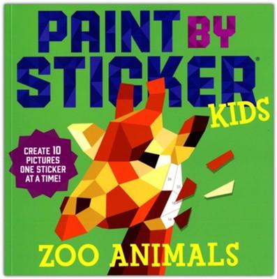 Zoo Animal Sticker Painting