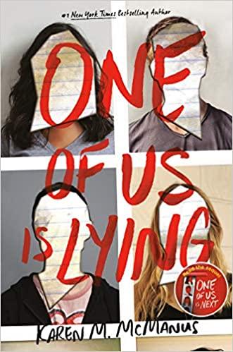 Book cover for "One of Us is Lying" by Karen M. McManus