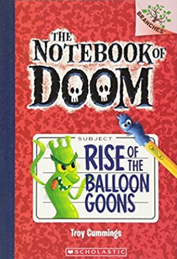 An image of the Book club cover - Notebook of Doom: Rise of the Balloon Goons