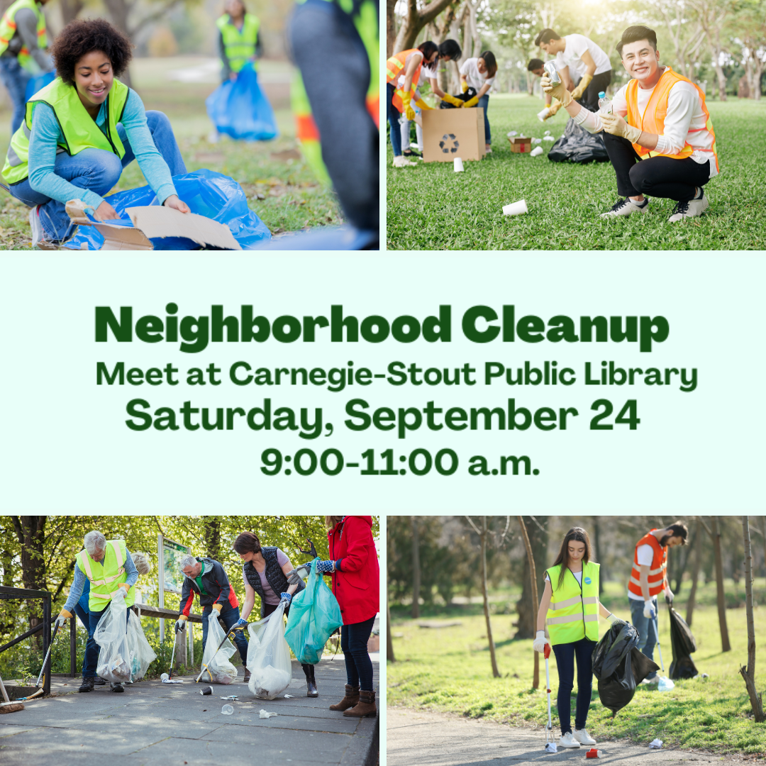 Neighborhood Cleanup on Saturday, September 24