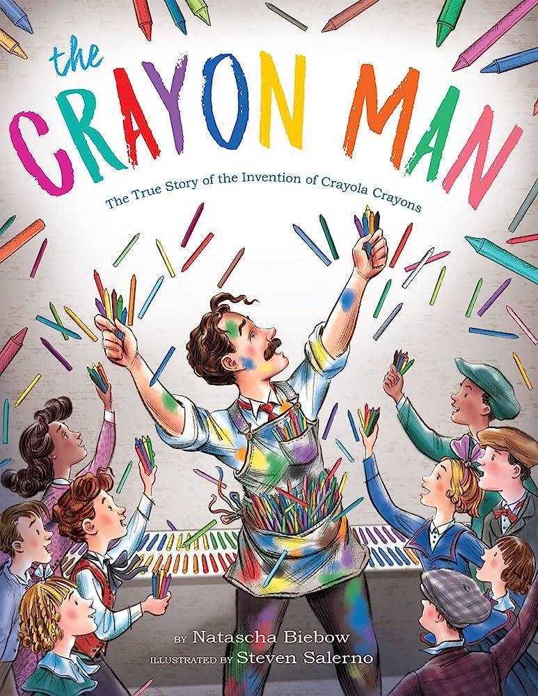 Book cover of "Crayon Man: The True Story of the Invention of Crayola Crayons"