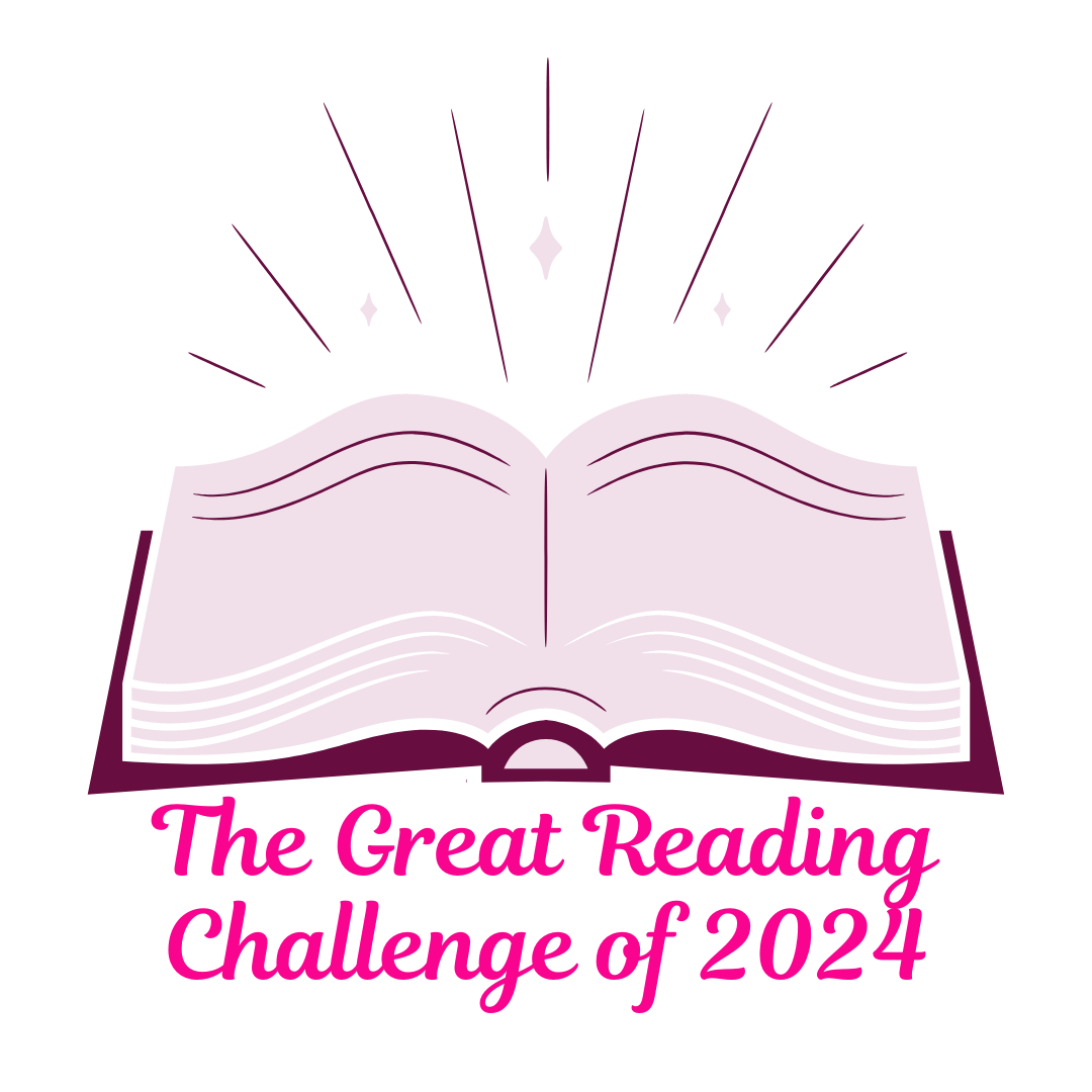 An open book logo for the Great Reading Challenge